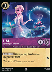 Elsa Whispers in the Well Card List
