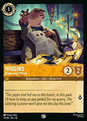 Higgins Whispers in the Well Card List