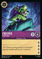Creeper Whispers in the Well Card List