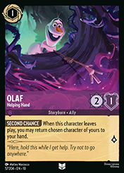 Olaf Whispers in the Well Card List