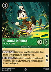 Scrooge McDuck Whispers in the Well Card List