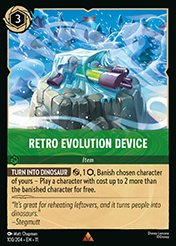 Retro Evolution Device Winterspell Lorcana Card
