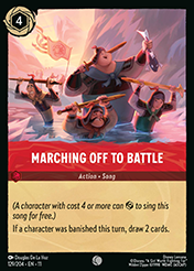 Marching Off to Battle Winterspell Card List