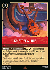 Kristoff's Lute Winterspell Lorcana Card