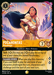 Pocahontas Winterspell Card List