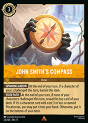 John Smith's Compass Winterspell Lorcana Card