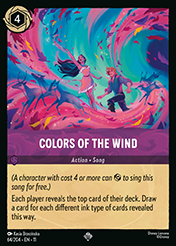 Colors of the Wind Winterspell Card List