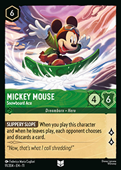 Mickey Mouse Winterspell Card List