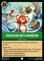 Education or Elimination Winterspell Card List