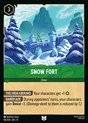 Snow Fort Winterspell Card List