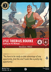 Lyle Tiberius Rourke Wilds Unknown Lorcana Card