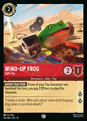 Wind-Up Frog Wilds Unknown Lorcana Card