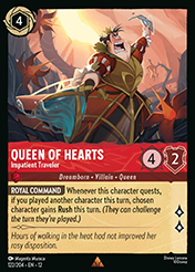 Queen of Hearts Wilds Unknown Lorcana Card