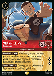 Sid Phillips Wilds Unknown Lorcana Card