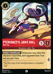 Pterodactyl Janie Doll Wilds Unknown Lorcana Card