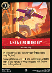 Like A Bird In the Sky Wilds Unknown Lorcana Card