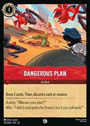 Dangerous Plan Wilds Unknown Lorcana Card
