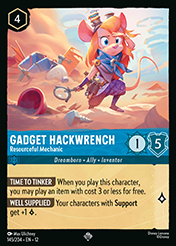 Gadget Hackwrench Wilds Unknown Lorcana Card