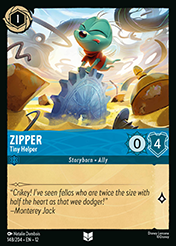Zipper Wilds Unknown Lorcana Card