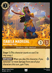 Isabela Madrigal Wilds Unknown Lorcana Card