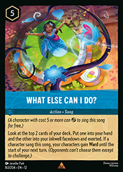 What Else Can I Do? Wilds Unknown Lorcana Card
