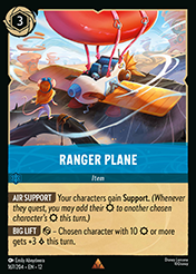 Ranger Plane Wilds Unknown Lorcana Card