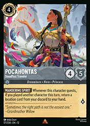 Pocahontas Wilds Unknown Lorcana Card