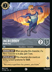Incrediboy Wilds Unknown Lorcana Card