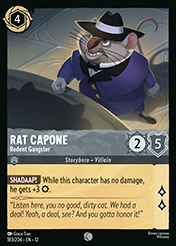 Rat Capone Wilds Unknown Lorcana Card