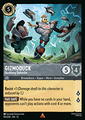 Gizmoduck Wilds Unknown Lorcana Card