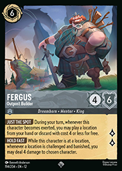Fergus Wilds Unknown Lorcana Card