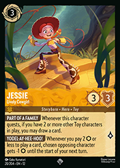 Jessie Wilds Unknown Lorcana Card