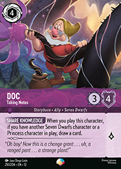 Doc Wilds Unknown Lorcana Card
