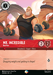 Mr. Incredible Wilds Unknown Lorcana Card