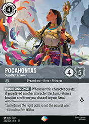 Pocahontas Wilds Unknown Lorcana Card