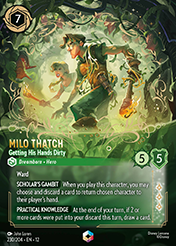 Milo Thatch Wilds Unknown Lorcana Card