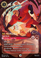 Mr. Incredible Wilds Unknown Lorcana Card