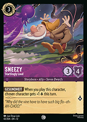 Sneezy Wilds Unknown Lorcana Card