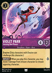 Violet Parr Wilds Unknown Lorcana Card