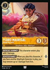 Pedro Madrigal Wilds Unknown Lorcana Card