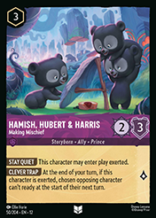 Hamish, Hubert & Harris Wilds Unknown Lorcana Card