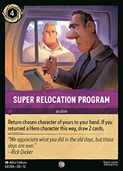 Super Relocation Program Wilds Unknown Lorcana Card