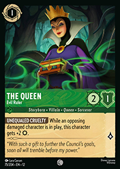 The Queen Wilds Unknown Lorcana Card