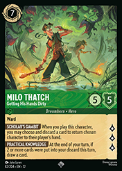 Milo Thatch Wilds Unknown Lorcana Card