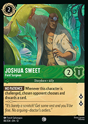 Joshua Sweet Wilds Unknown Lorcana Card