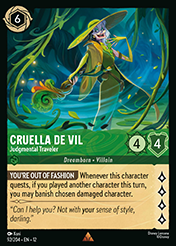 Cruella De Vil Wilds Unknown Lorcana Card