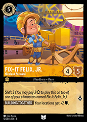 Fix-It Felix, Jr. Shimmering Skies Card List