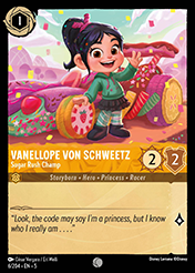 Vanellope von Schweetz Shimmering Skies Card List