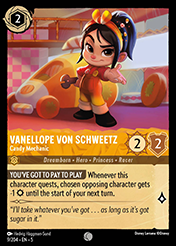 Vanellope von Schweetz Shimmering Skies Card List