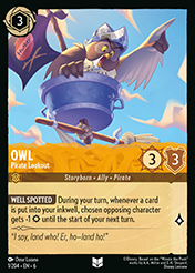 Owl Azurite Sea Card List